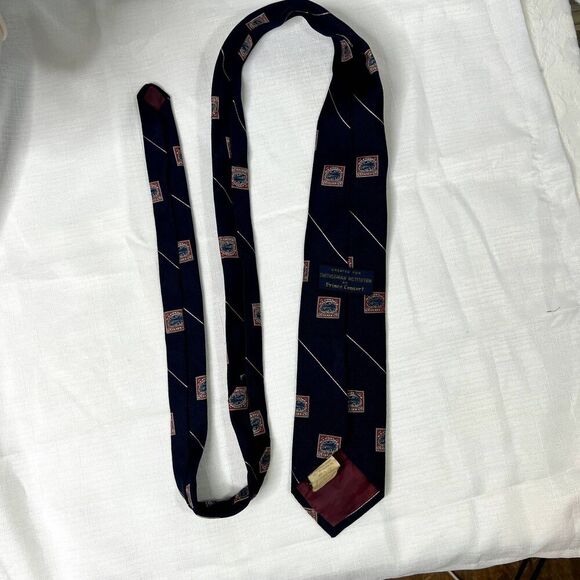 1918 VTG Smithsonian Institute Prince Consort Postage Stamp Tie - Picture 5 of 9